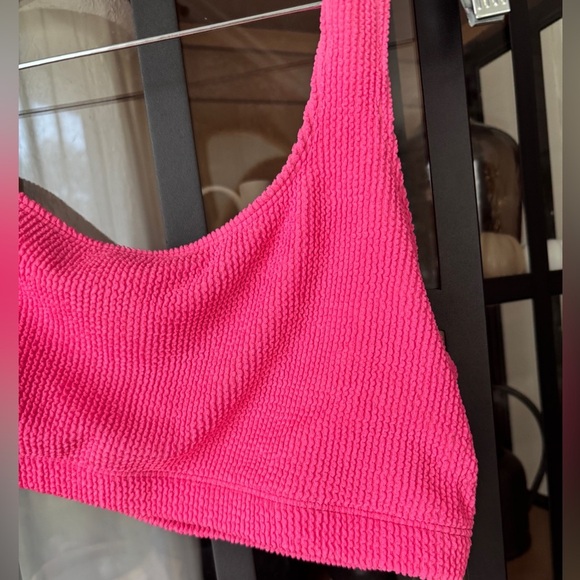 Good American Bikini Top swimsuit plus curve Bright Always Fits Hot one Shoulder - Picture 7 of 9